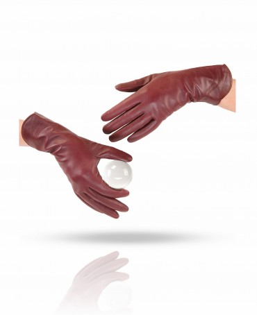 Перчатки Женские 13_PANNA/BORDO//11